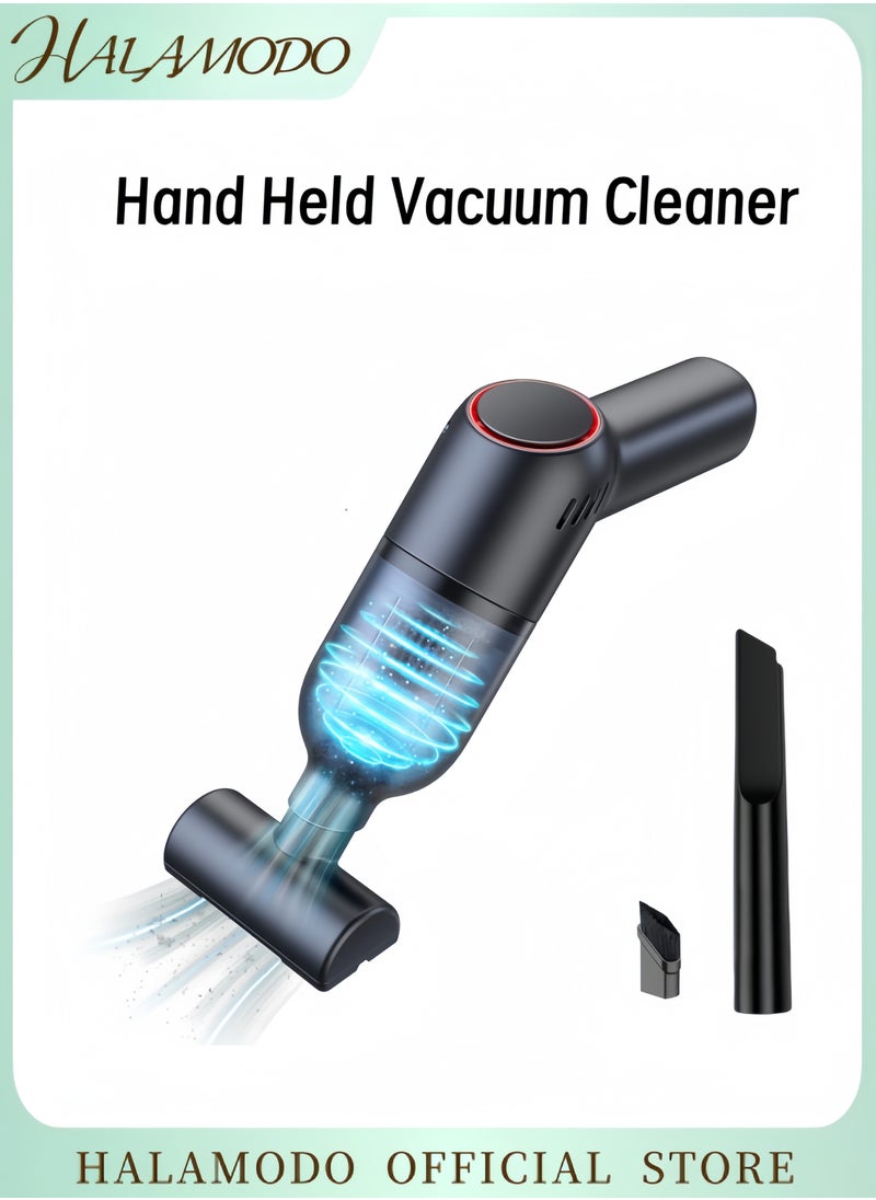 Hand Held Vacuum Wireless Vacuum Cleaner Cordless Handheld Auto Portable Small Car Vacuum Cleaner Dual Use Mini Vacuum Cleaner with Strong Suction for Car & Room Cleaning