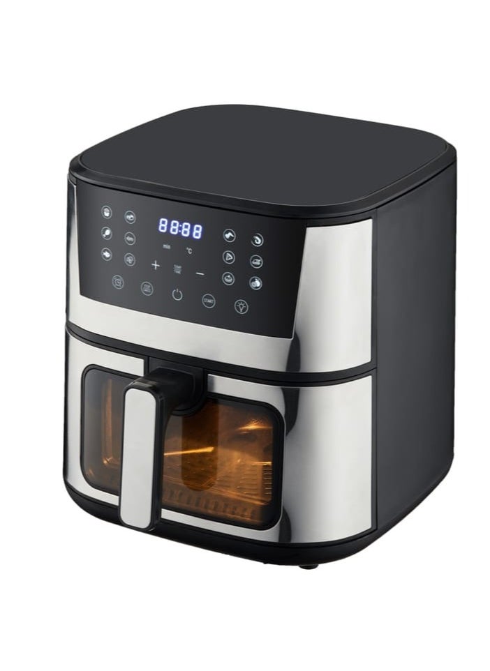 Digital Air Fryer 7L with Touch Control & Digital Display, 12 Cooking Modes, Adjustable Temperature, 60-Min Timer, Oil-Free Cooking for Frying, Baking, Grilling, and Roasting