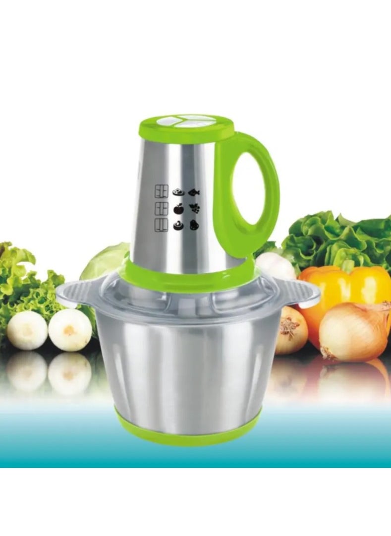 Meat Grinders 2L Chicken Chopper Food Homemaker Fufu Keema 5L Blades, Stainless Blender 2L Machine Multifunction/