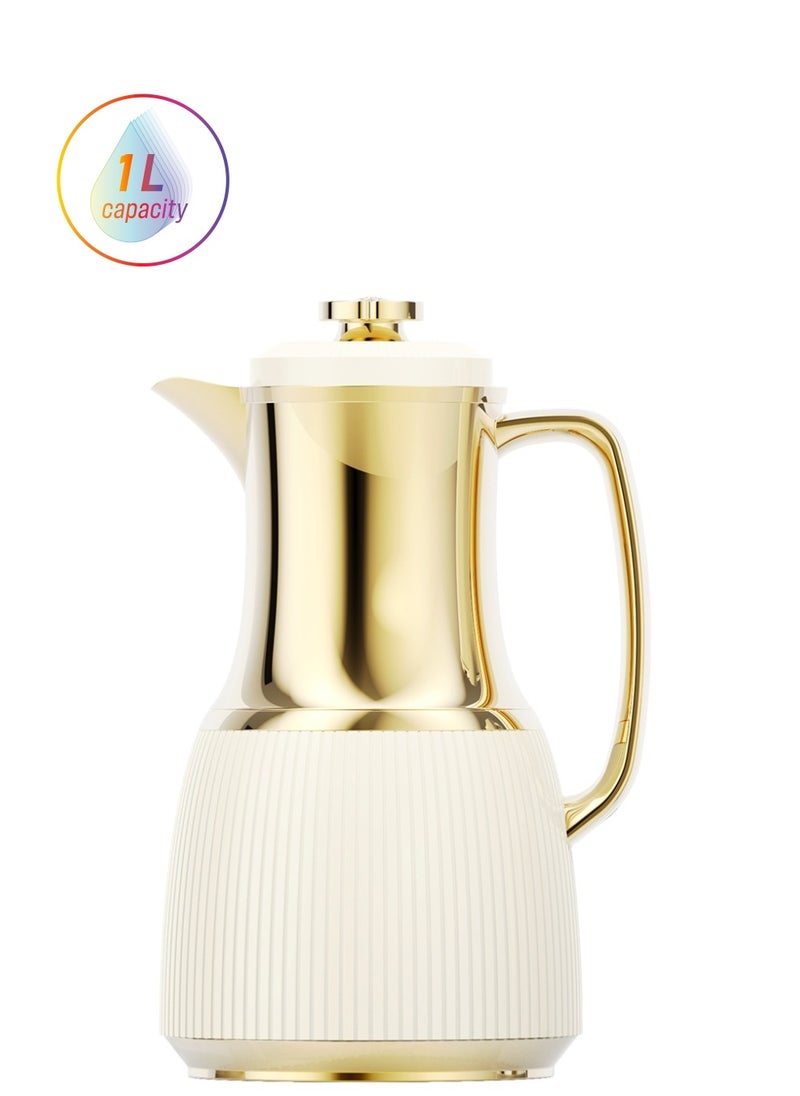 1 Liter Flask Leakproof Button Locking Design 1-Year Warranty