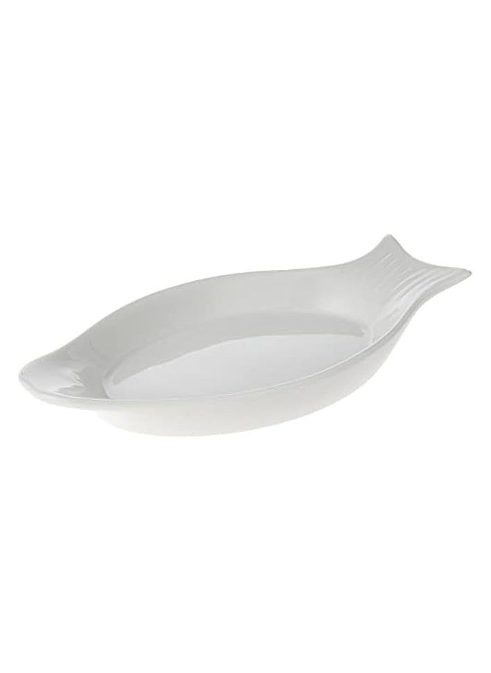 Porcelain Fish Plate, 25 Cm Size