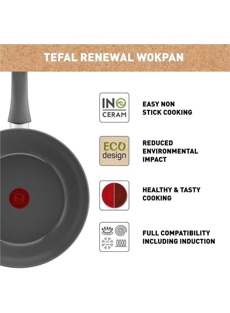 Renewal Non Stick Ceramic Coating Wokpan Black Wokpancm