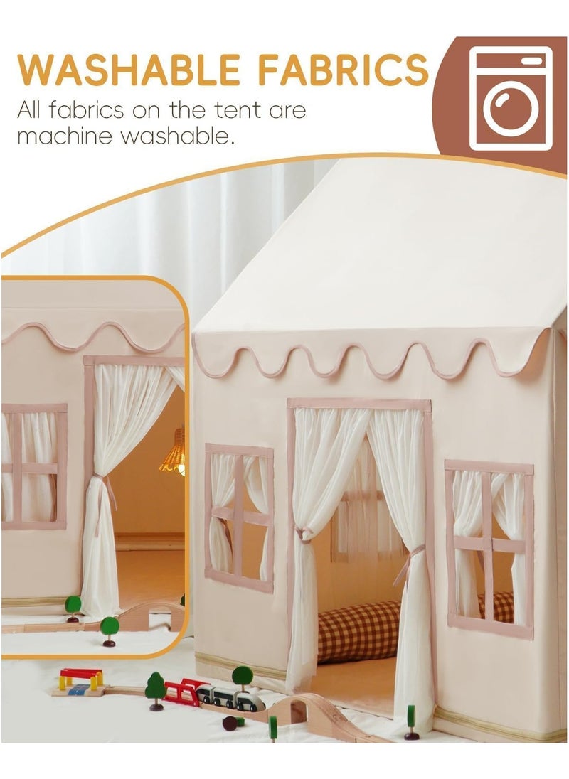 Kids Tent – Neutral Cream Castle For Indoor And Outdoor Play