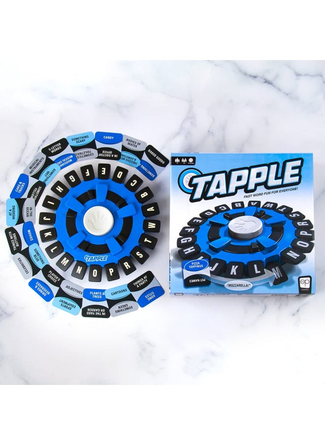 USAOPOLY TAPPLE® Word Game | Fast-Paced Family Board Game | Choose a Category & Race Against The Timer to be The Last Player | Learning Game Great for All Ages