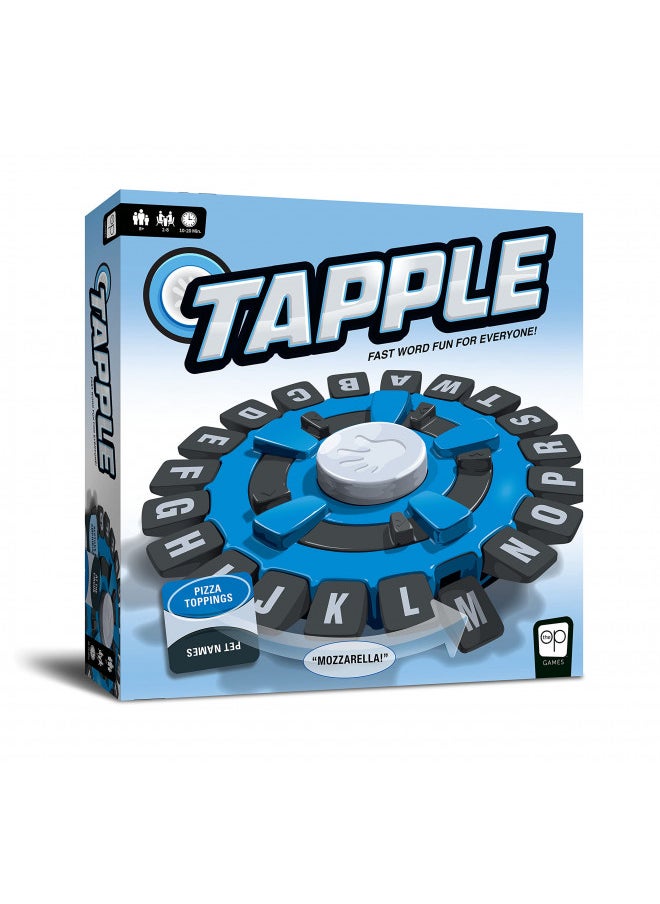 USAOPOLY TAPPLE® Word Game | Fast-Paced Family Board Game | Choose a Category & Race Against The Timer to be The Last Player | Learning Game Great for All Ages