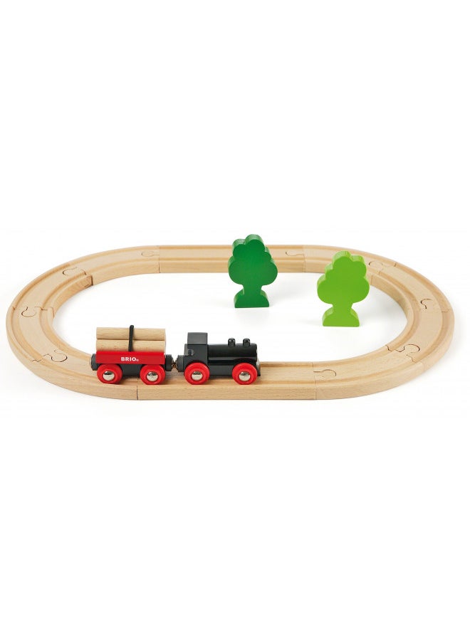 BRIO World - 33042 Little Forest Train Set | 18 Piece Train Toy with Accessories and Wooden Tracks for Kids Ages 3 and Up