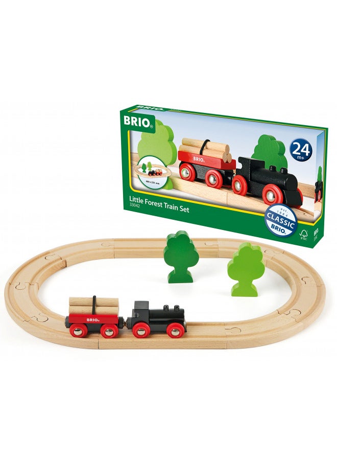 BRIO World - 33042 Little Forest Train Set | 18 Piece Train Toy with Accessories and Wooden Tracks for Kids Ages 3 and Up