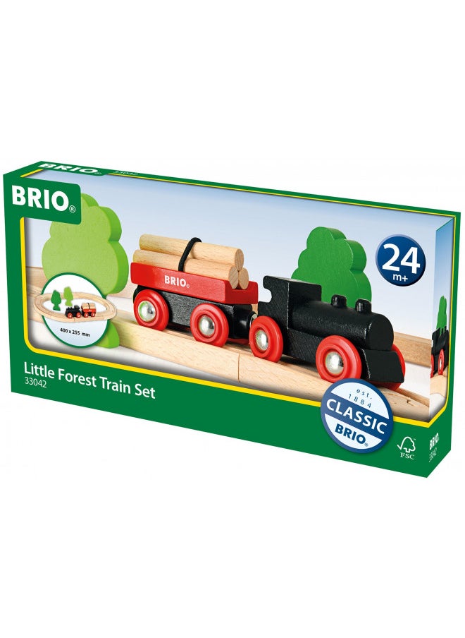 BRIO World - 33042 Little Forest Train Set | 18 Piece Train Toy with Accessories and Wooden Tracks for Kids Ages 3 and Up