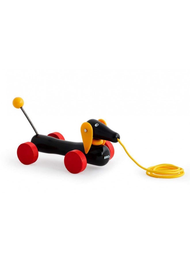 BRIO World - 30332 Pull Along Dachshund | The Perfect Playmate for Your Toddler