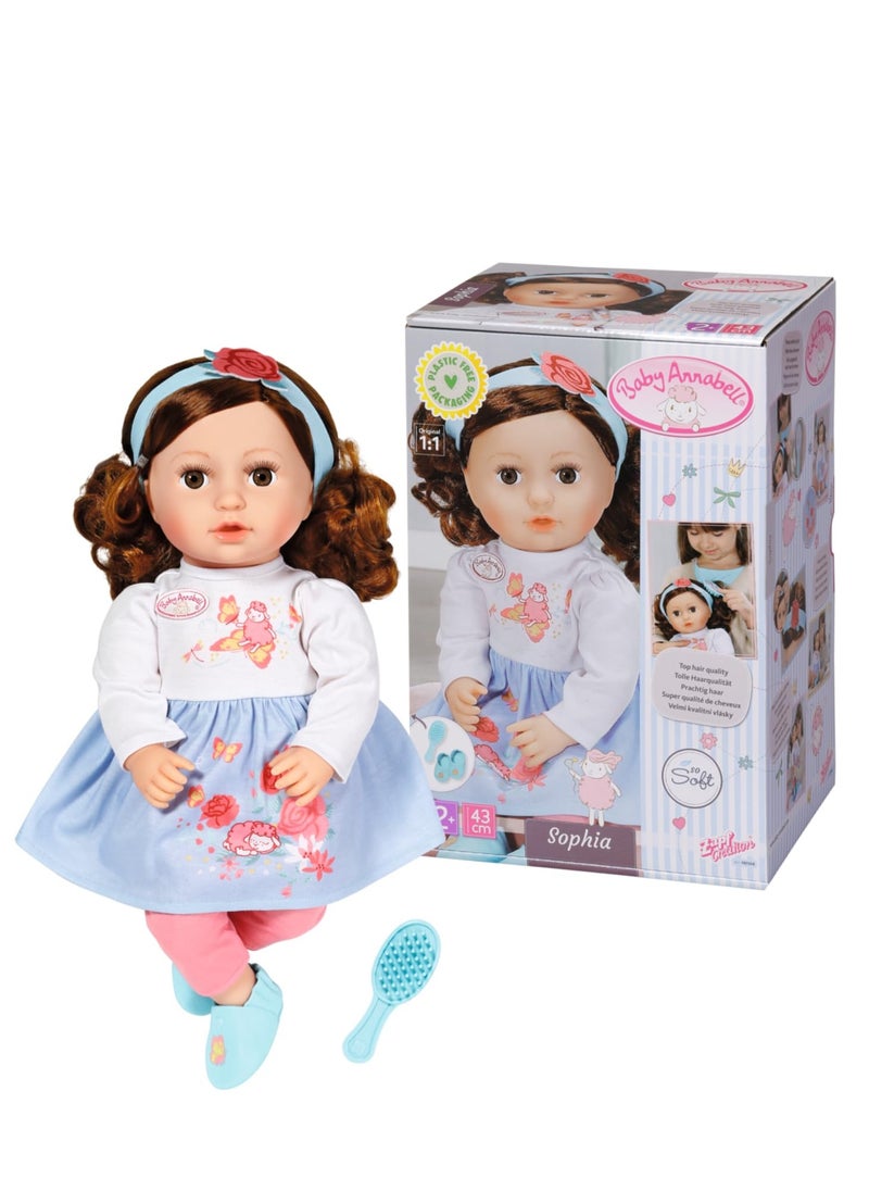 Baby Annabell Doll Sophia Brunette 43cm