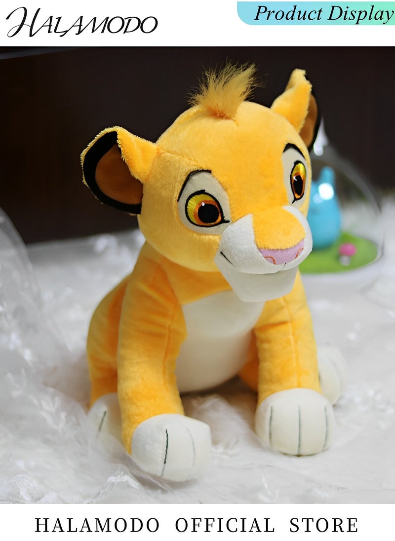 Kid's Simba Toy with Fuzzy Texture and Embroidered Details King Lion Medium Soft Toy as Great Gift for All Boys & Girls