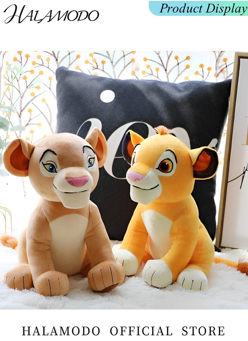 Kid's Simba Toy with Fuzzy Texture and Embroidered Details King Lion Medium Soft Toy as Great Gift for All Boys & Girls