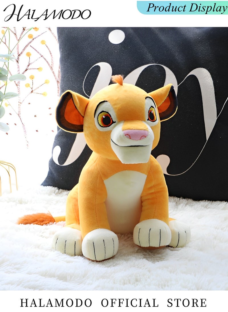 Kid's Simba Toy with Fuzzy Texture and Embroidered Details King Lion Medium Soft Toy as Great Gift for All Boys & Girls