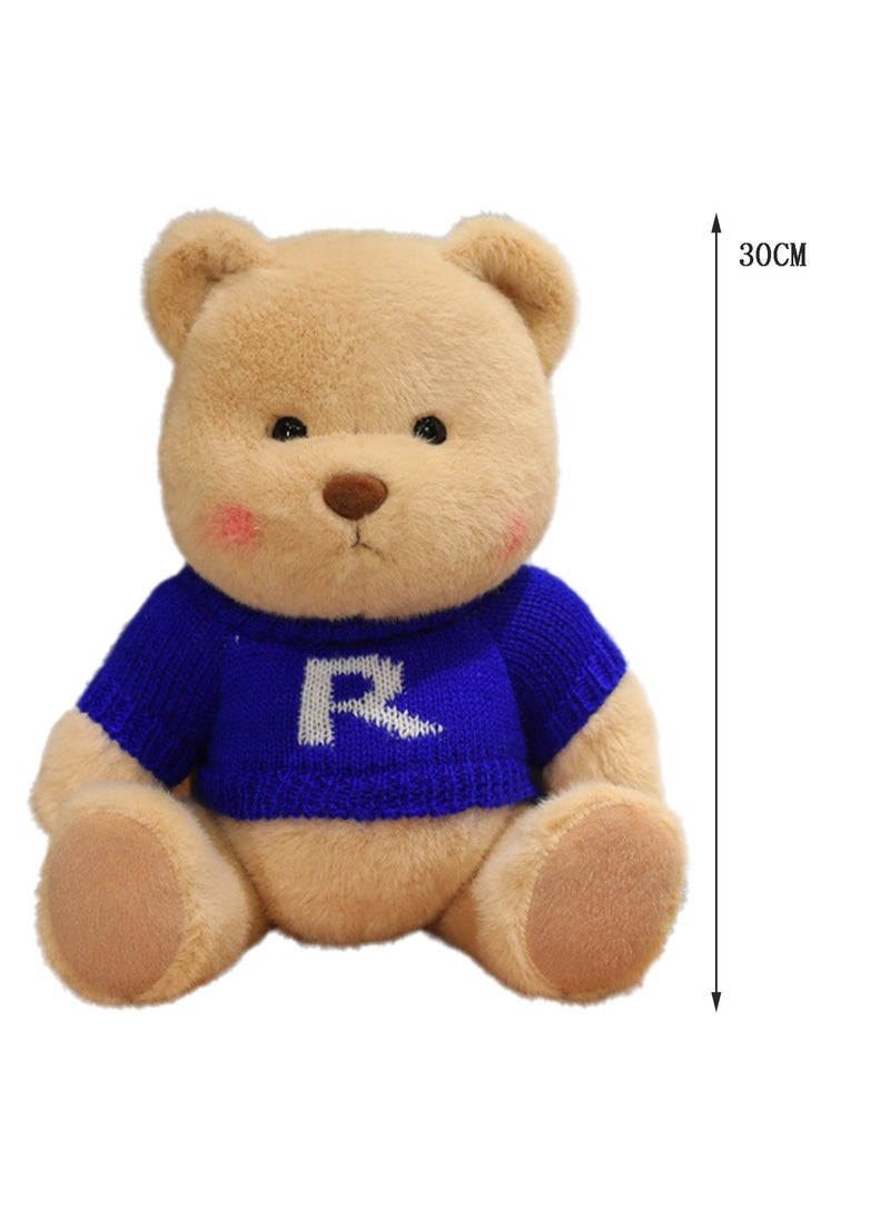 30 CM Cute Cartoon Bear Plush Toy Soft Stuffed Movable joints Doll For Girls And Boys All Ages Gift（Style 1）