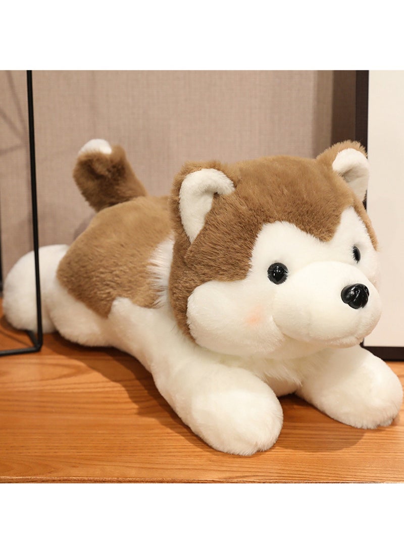 30 CM Simulation Husky Plush Toy Soft Stuffed Cute Cartoon Dog Doll For Girls And Boys All Ages Gift（Style 2）