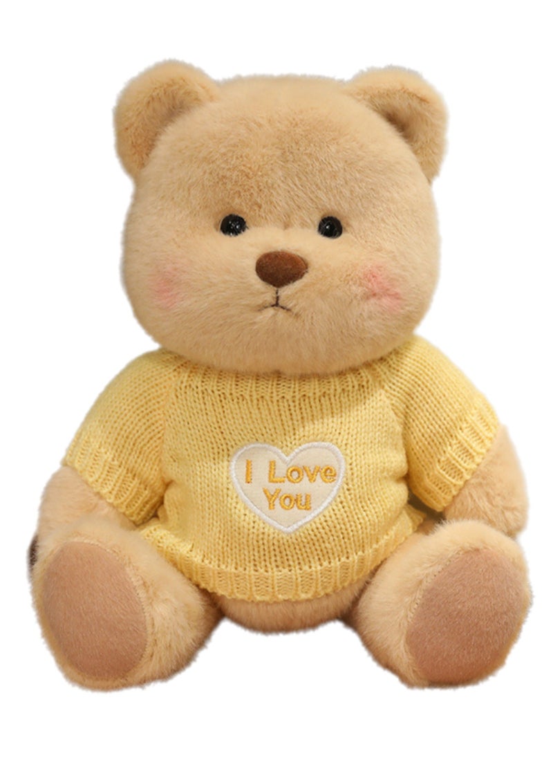 30 CM Cute Cartoon Bear Plush Toy Soft Stuffed Movable joints Doll For Girls And Boys All Ages Gift（Style 6）