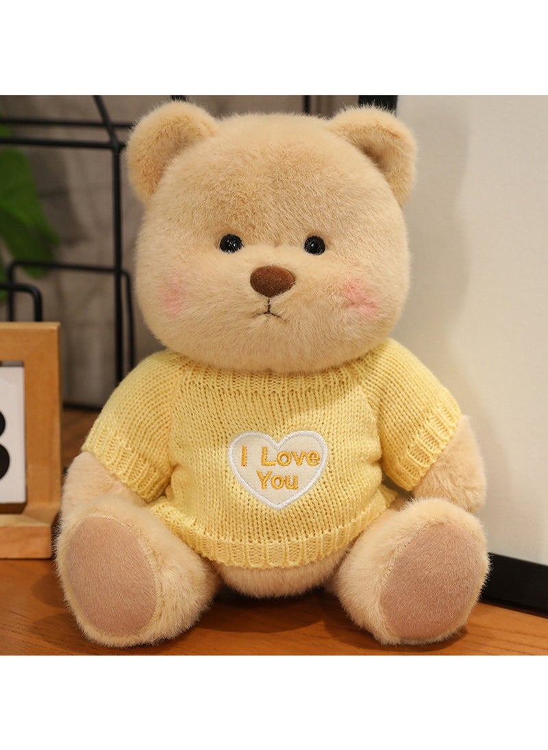 30 CM Cute Cartoon Bear Plush Toy Soft Stuffed Movable joints Doll For Girls And Boys All Ages Gift（Style 6）