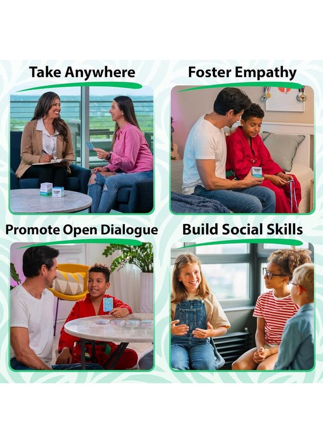 200 Safe, Trauma-Informed Conversation Starter Cards for Stronger Families - Build Support, Trust and Connection While Promoting A Sense of Safety - Parents Adults Children's Therapy Icebreaker Game