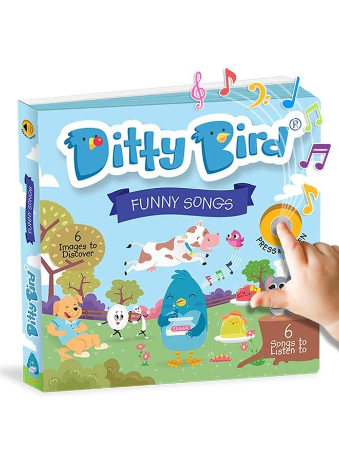 Ditty Bird Musical Books for Toddlers | Fun Children's Nursery Rhyme Book | The Johny Johny, Yes Papa Book with Sound | Interactive Toddler Books For 1 Year Old to 3 Year Olds | Sturdy Baby Sound Book