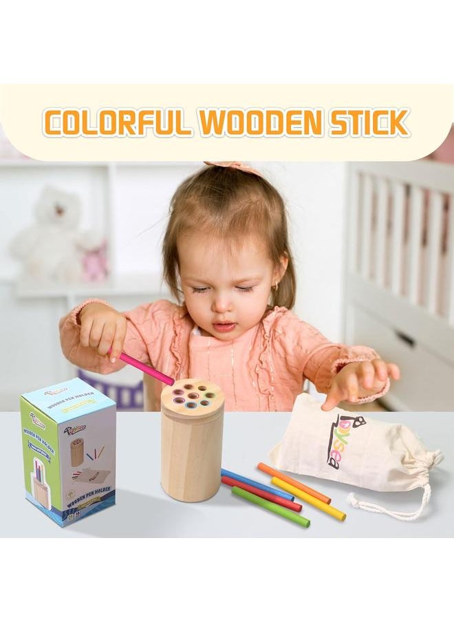 Montessori Toys for 1 2 3 Year Old,Color Sorting Toys Fine Motor Skills Toys Preschool Learning Activities,Wooden Sensory Toys for Toddlers 1-3, 18 Month Old