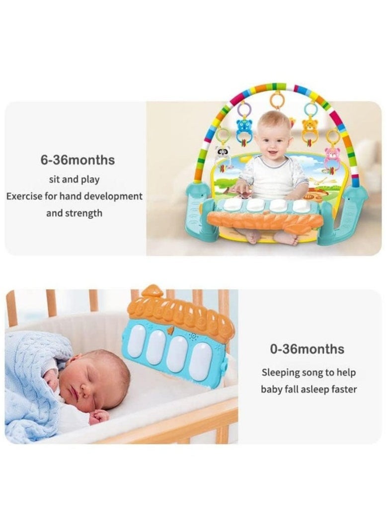 Music Lighting Portable Lightweight Soft Comfortable Piano Gym Fitness Mat For Baby 75x60x42cm