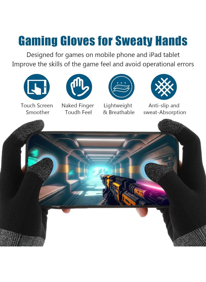 Gaming Gloves for Sweaty Hands Thumb Sleeves Gamer Gloves for Men Mobile Phone Game