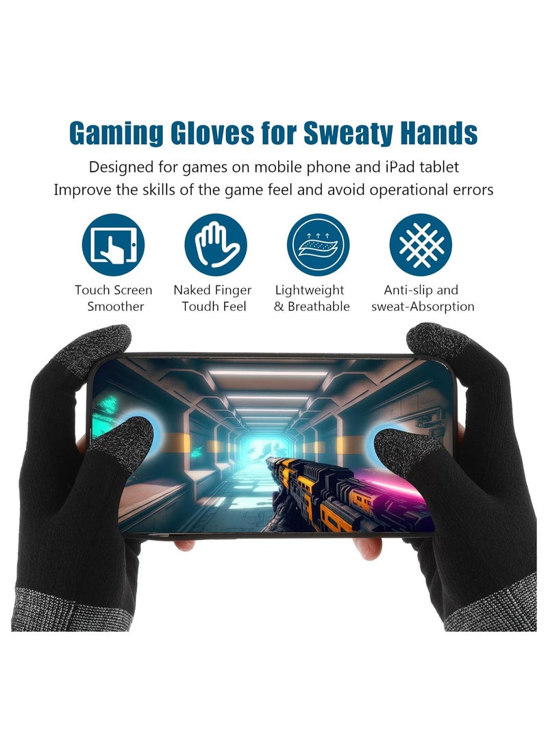 Gaming Gloves for Sweaty Hands Thumb Sleeves Gamer Gloves for Men Mobile Phone Game