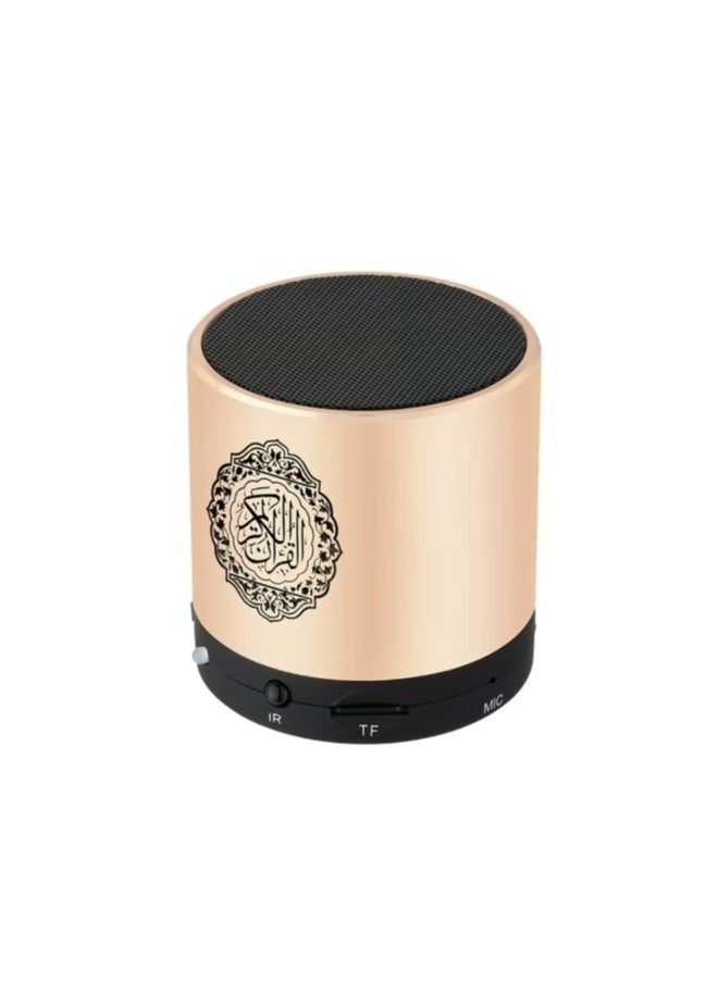 Quran Portable Bluetooth Speaker 5.97x5.97x6.35 cm Gold