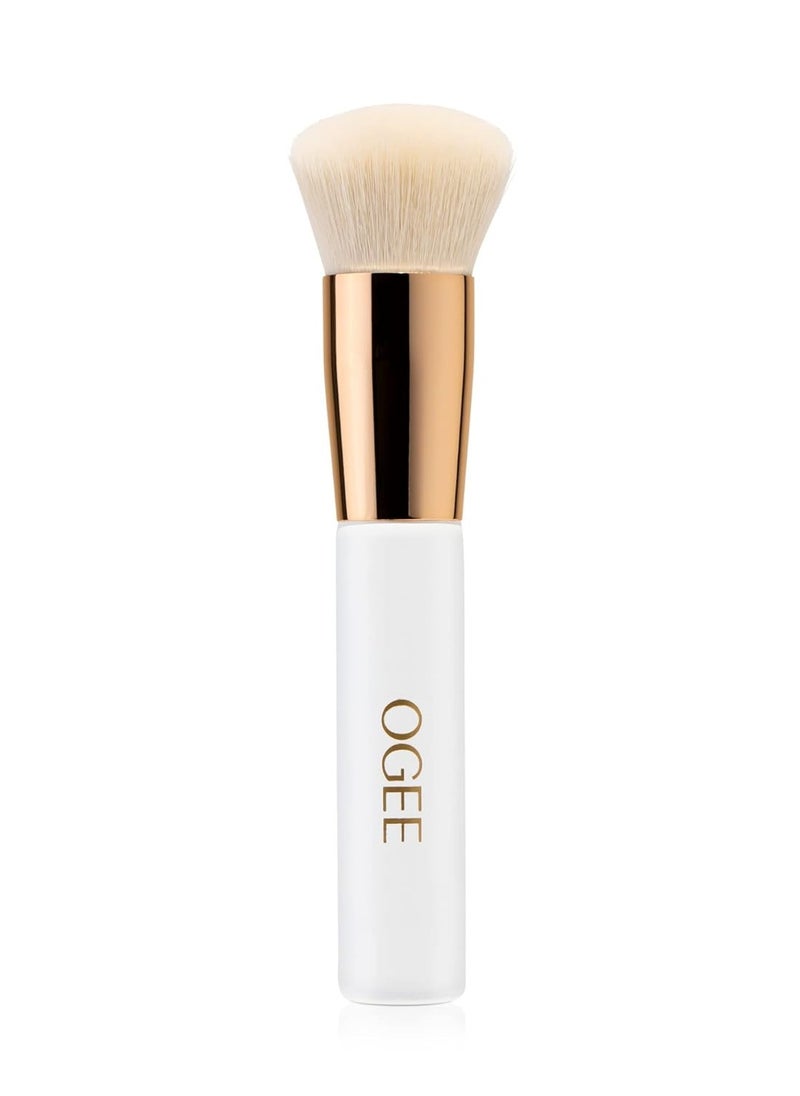 Ogee Blender Brush - Professional Quality Makeup Brush - Ultra-Soft Foundation Brush with Vegan Bristles for Flawless Makeup Application