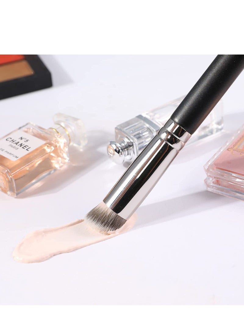 ENERGY Concealer Brush Under Eye Mini Angled Kabuki Nose Contour Brush for Concealing Blending Setting Buffing with Powder Liquid Cream Cosmetics Small Makeup Foundation brush