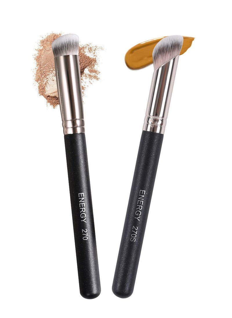 ENERGY Concealer Brushes Set Liquid Face Makeup Concealer brush for liquid Cream Powder Blending Buffing Under Eye Concealer Eyebrow Nose Contour Face Brush 270/270S