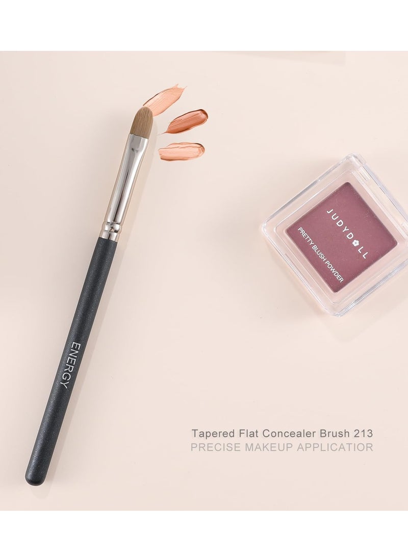 ENERGY Large Flat Concealer brush for Face and Eyes Blending with Liquid Cream Under Eye Concealer for Dark Circles and Puffiness Eye Blending Brush