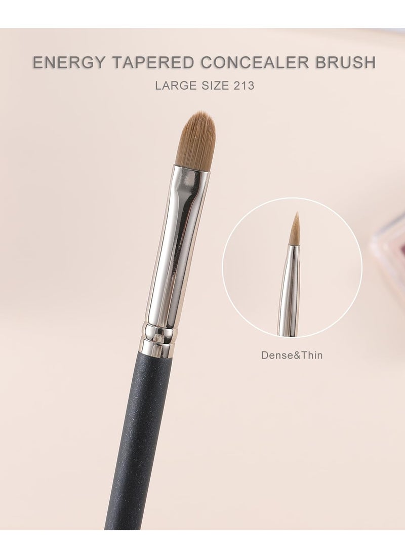 ENERGY Large Flat Concealer brush for Face and Eyes Blending with Liquid Cream Under Eye Concealer for Dark Circles and Puffiness Eye Blending Brush