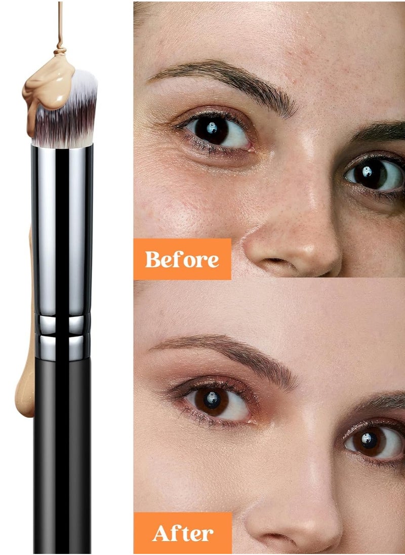 EIGSHOW Concealer Brush Under Eye Professional Premium Cosmetic Makeup Brushes for Cream Powder Liquid Flawless Coverage Brush for Concealing Buffing Blending Brush E873