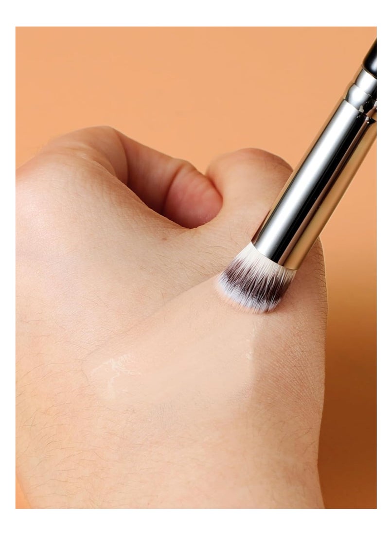 EIGSHOW Concealer Brush Under Eye Professional Premium Cosmetic Makeup Brushes for Cream Powder Liquid Flawless Coverage Brush for Concealing Buffing Blending Brush E873