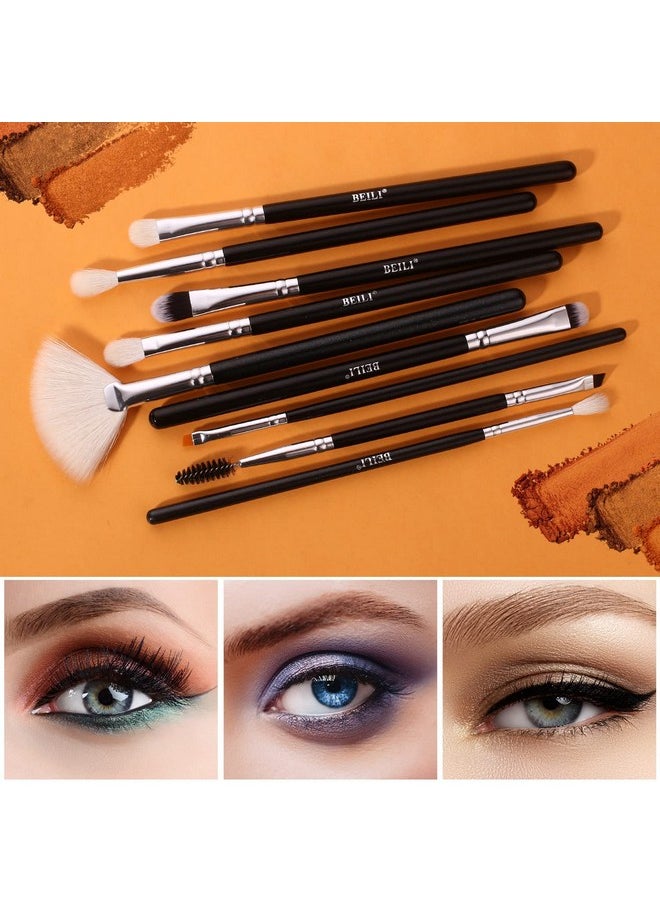 BEILI Makeup Brushes | Set Of 20Pc Makeup Brushes For Professionals | Classic Black & Silver Color Synthetic Kabuki Foundation Blending Brush | Make Up Applicators Brush Set