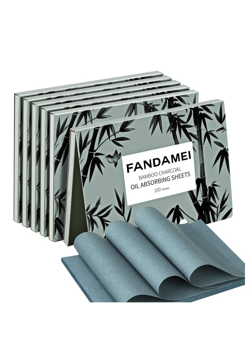 FANDAMEI 600 Counts Oil Blotting Sheets For Face, Oil Blotting Papers For Face, Blotting Paper for Oily Skin, Oil Control Film, Oil Absorbing Sheets For Face, Oil Absorbing Tissues