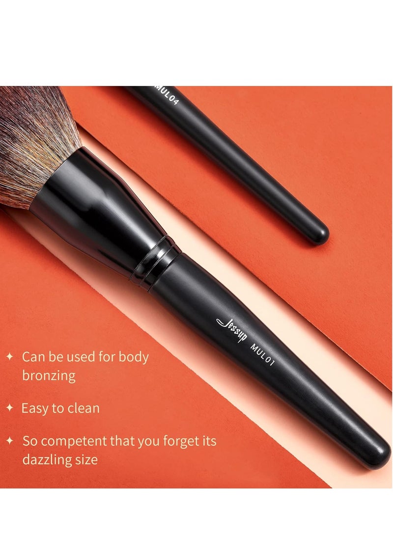 Jessup Powder Makeup Brush, Large Finishing Mineral Powder Brush for Full Face, Body Makeup, Vegan Flawlessly Face Brush for Powder, Blush & Bronzer MUL01