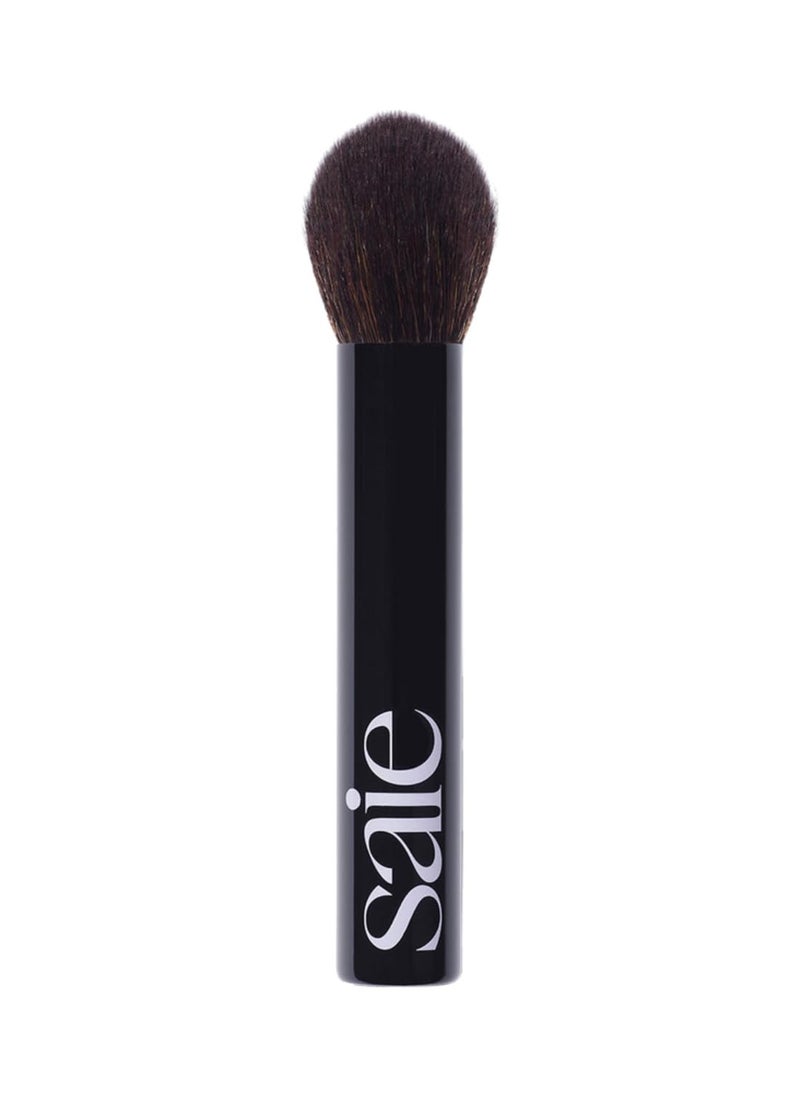 Saie The Fluffy Brush - Soft, Multi-Use Pressed + Loose Powder Brush - Fluffy Makeup Brush with Tapered Tip for Precise Application - Vegan, Cruelty-Free (1 Count)