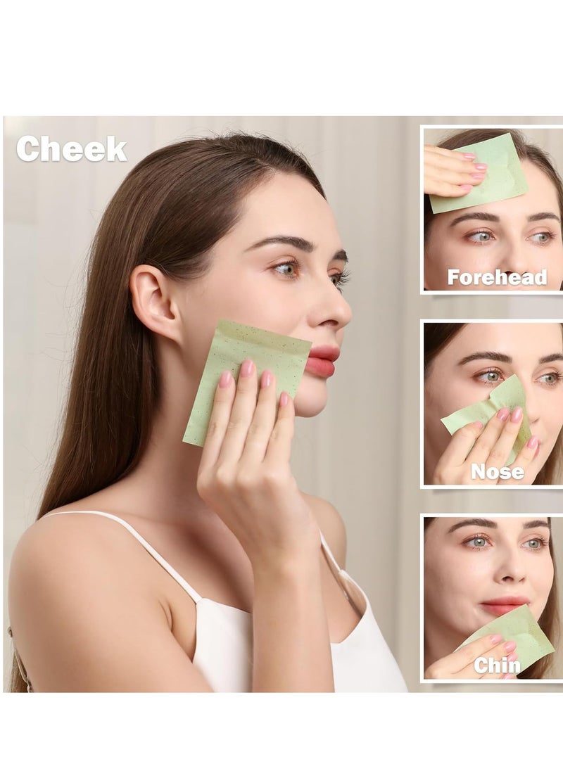 Teenitor Oil Blotting Sheets for Face, 600 Sheet Oil Absorbing Sheets for Face, Blotting Papers for Face Blotting Paper for Oily Skin, Oil Wipes for Face Oil Sheets, Oil Pads for Face Oil Control Film