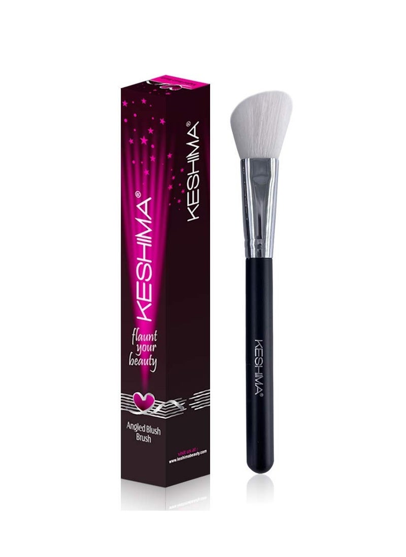 Angled Blush Brush/Bronzer Brush By Keshima - Best Brush for Contour, Blush and Bronzer Makeup Application