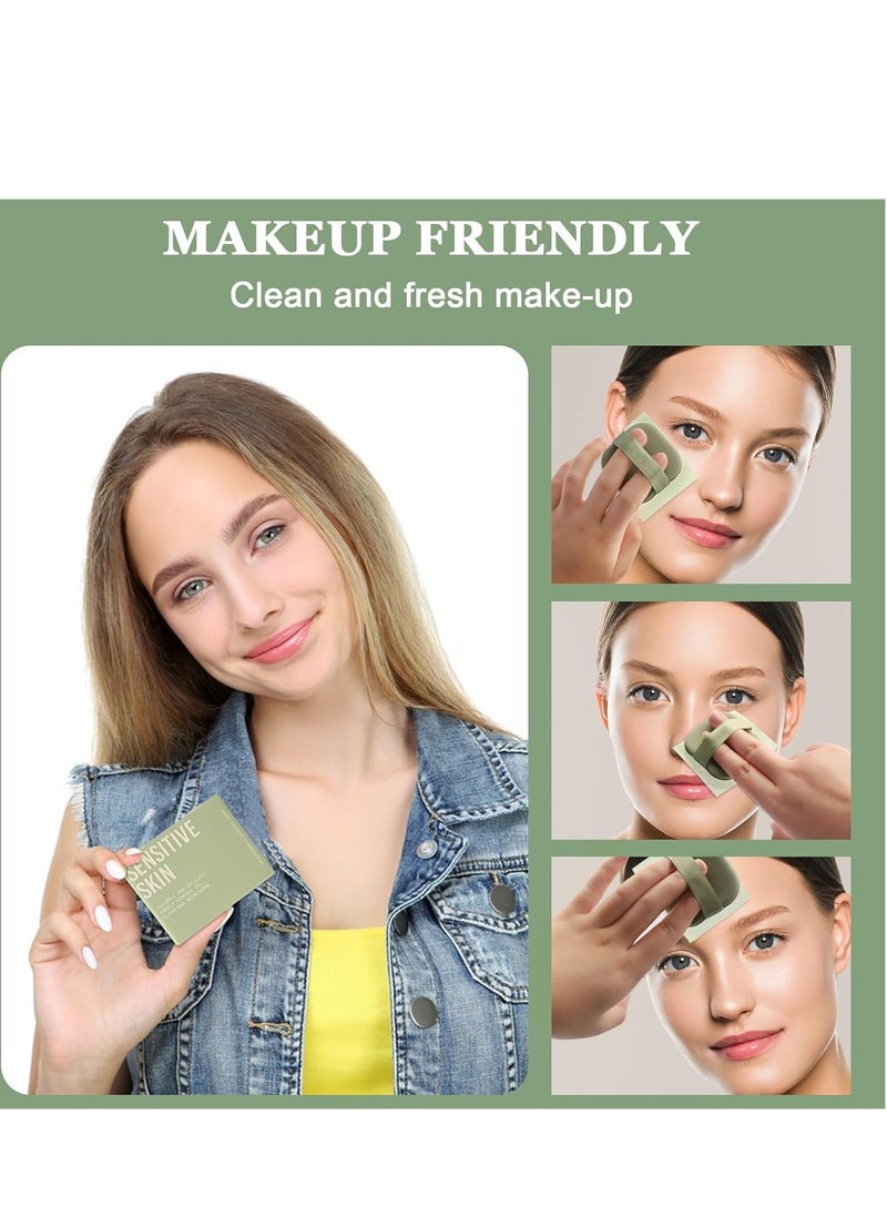 Oil Blotting Sheets for Face With Travel Makeup Mirror-1 Pack(total 100 sheets), Blotting Papers for Face, Oil Absorbing Sheets for Face, Makeup Friendly, Blotting Papers for Oily Skin