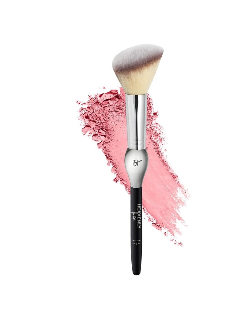 IT Cosmetics Heavenly Luxe French Boutique Blush Brush #4 - Angled Blush Brush for Cheeks - Liquid & Powder Blush Brush - Makeup Brush With Award-Winning Heavenly Luxe Hair