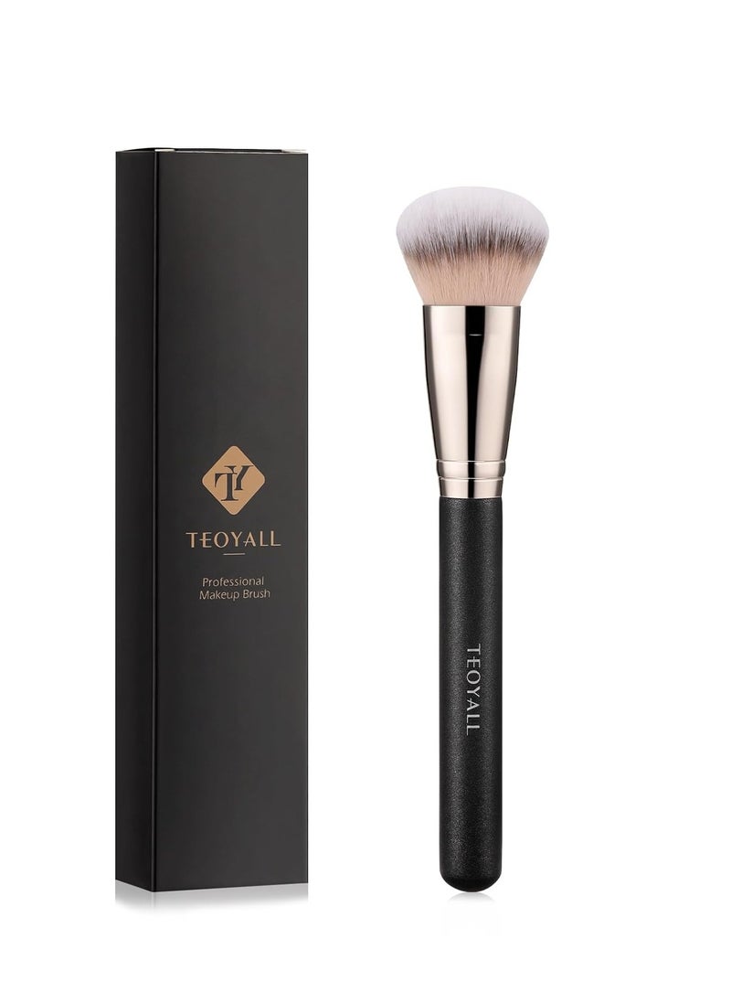 TEOYALL Domed Cheek Brush, Medium Precision Brush Head with Dense Synthetic Bristles for Contour Bronzer Blush with Loose Powder Cream