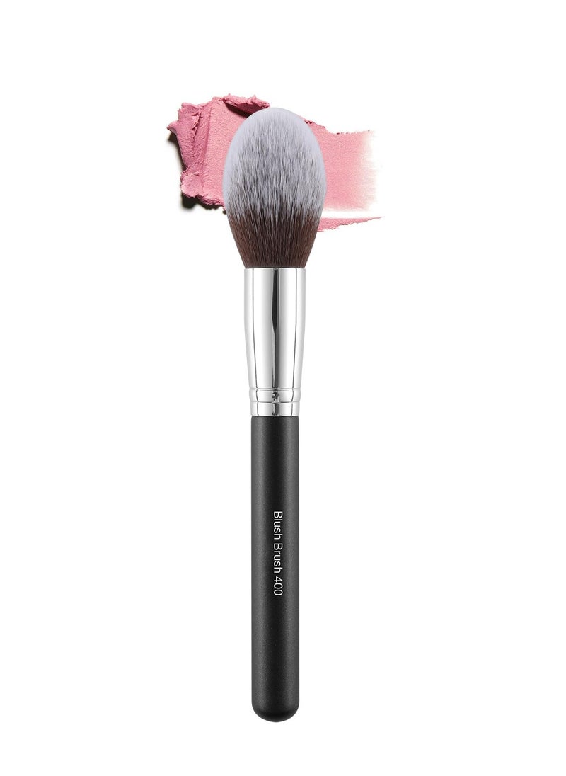 ENERGY Blush Brush for Makeup Cheeks Tapered Highlighter Face Makeup Brush For Loose,Cream,Minerals or Pressed Blusher Contour Bronzer Setting Powders Fluffy Large Powder Brush Vegan Synthetic Black