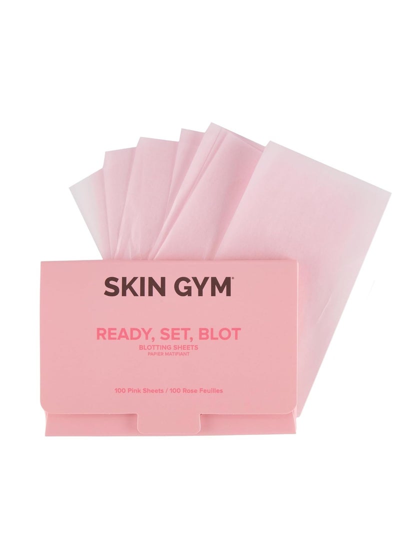 Skin Gym Blotting Papers, Oil Absorbing Facial Sheets, Makeup Friendly Paper Wipes For Oily Skin Shine, Oil Control For All Skin Types, 100 Count Pack of 1