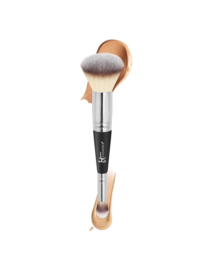 IT Cosmetics Heavenly Luxe Complexion Perfection Brush #7 - Foundation & Concealer Brush in One - Soft Bristles - Pro-Hygienic & Ideal for Sensitive Skin Multicolor