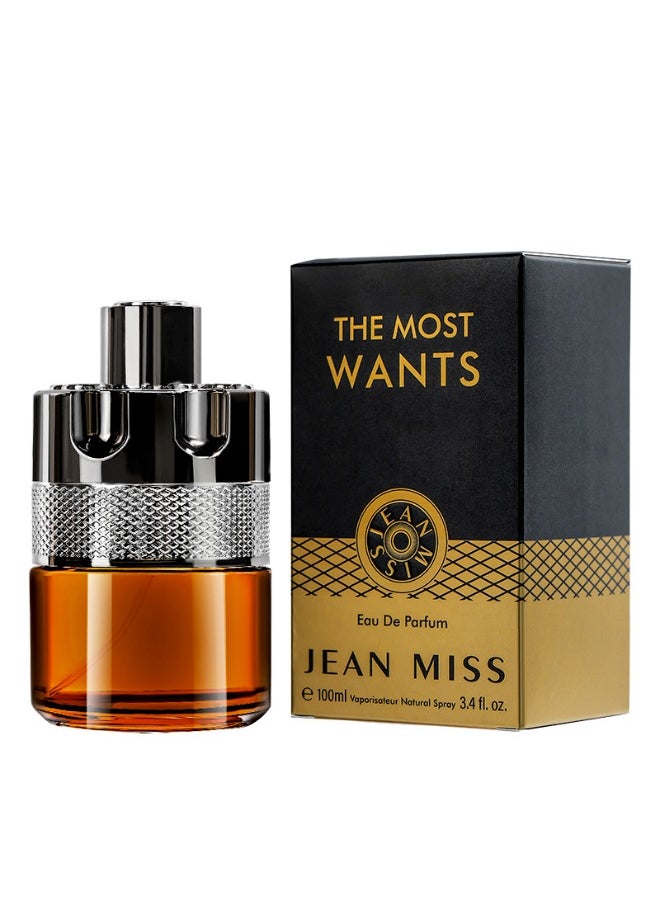 JEAN MISS Men's Eau de Toilette Spray - Breakthrough Traditional Formula Perfume - 100ml Gift Packaging