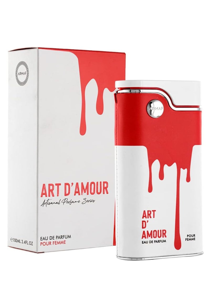 Art D' Amour Red Pour Femme Eau De Parfum 100 ml for Her, Perfumes for Women