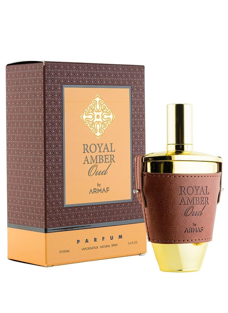 Royal Amber Oud Pour Homme Eau De Parfum 100ml for Him, Perfume for Men, Chypre Woody Fragrance